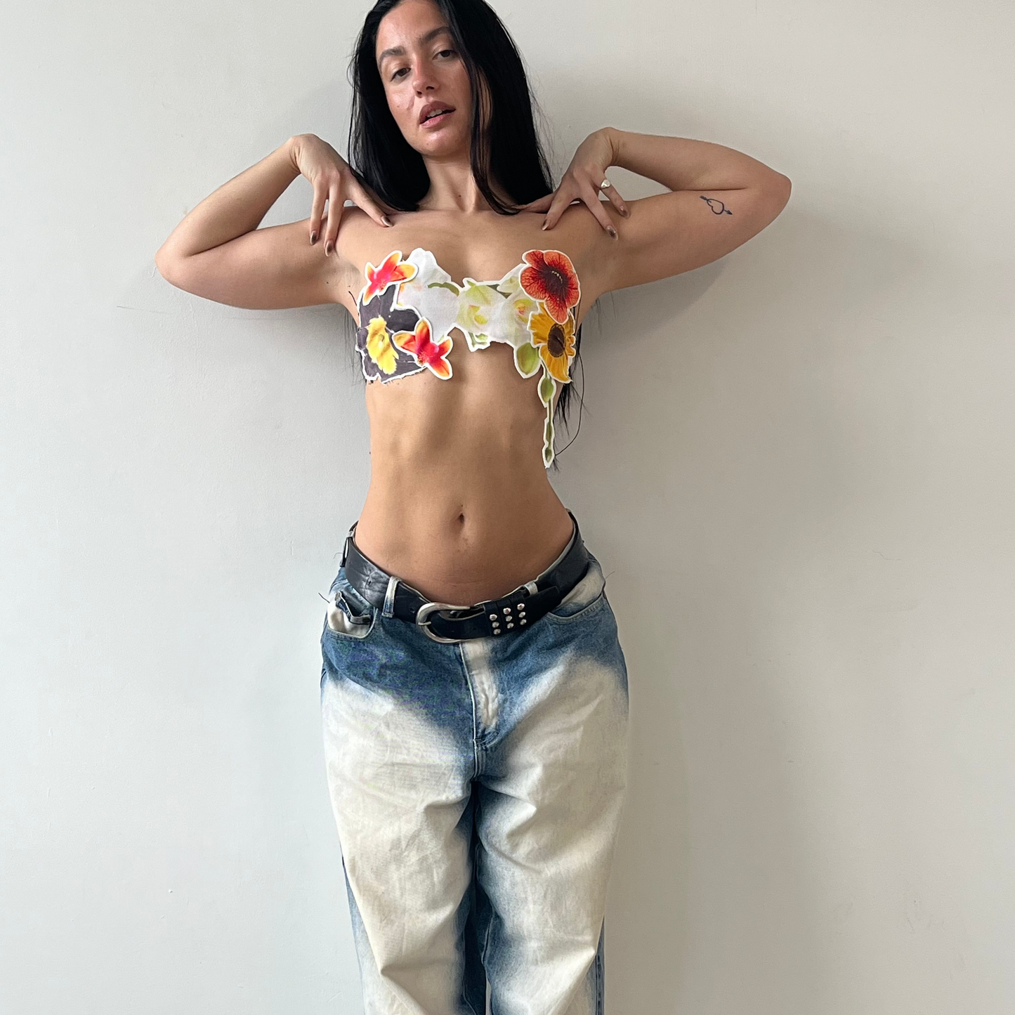 Sticker Book Flower Corset (Orange orchid)