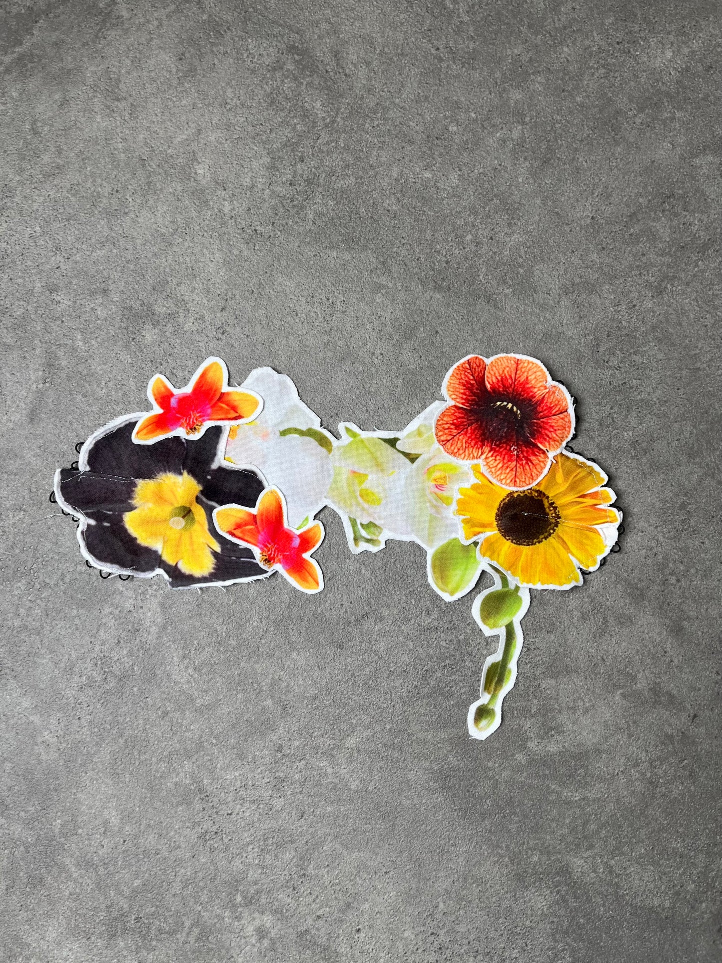 Sticker Book Flower Corset (Orange orchid)