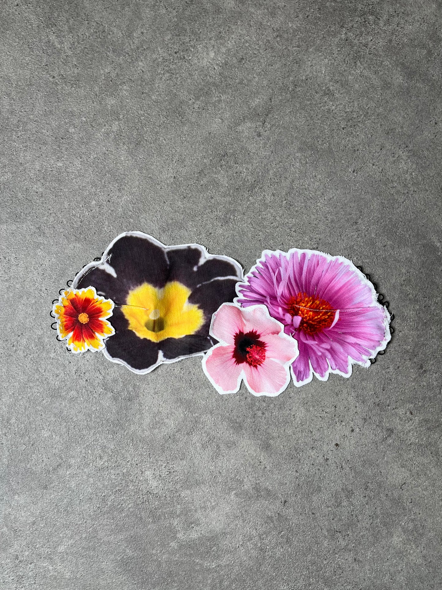 Sticker Book Flower Corset (Pink and black)