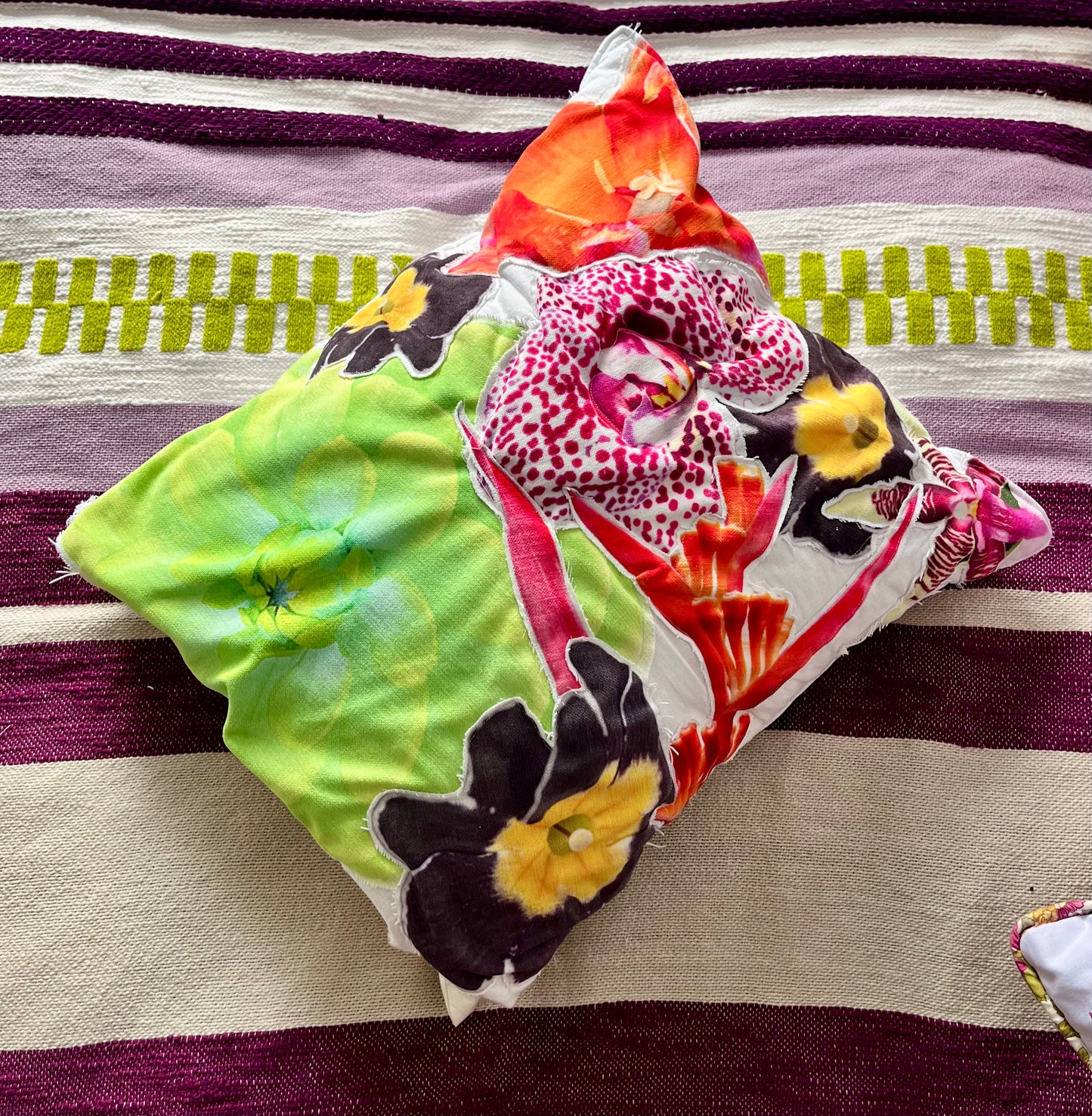 Sticker Book Cushion Cover (Orchids)