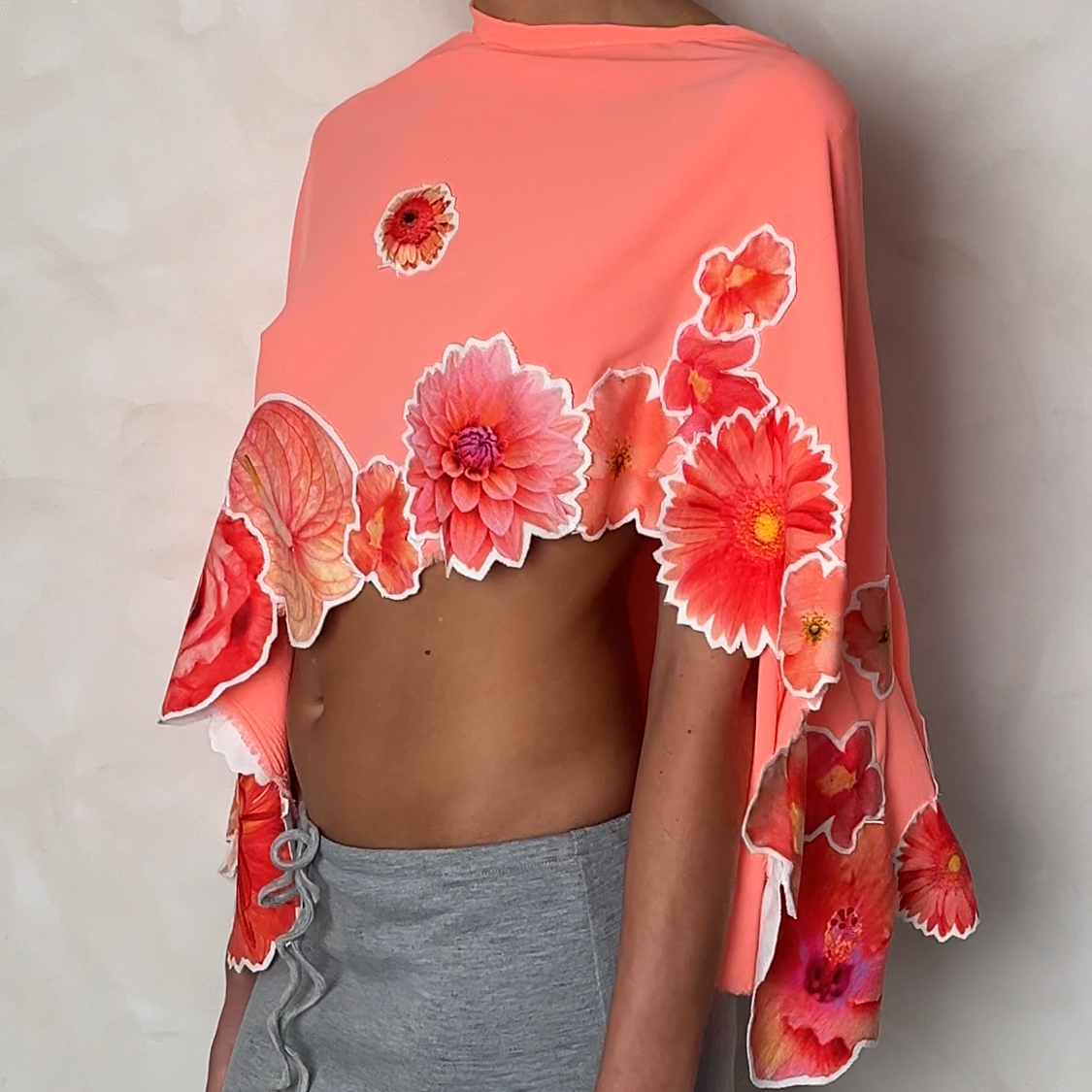 Coral poncho (Multi wear, Skirt/Top)
