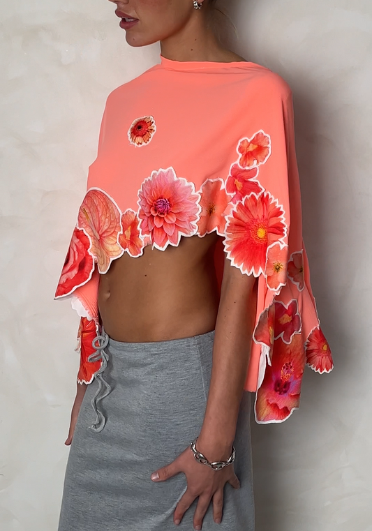 Coral poncho (Multi wear, Skirt/Top)