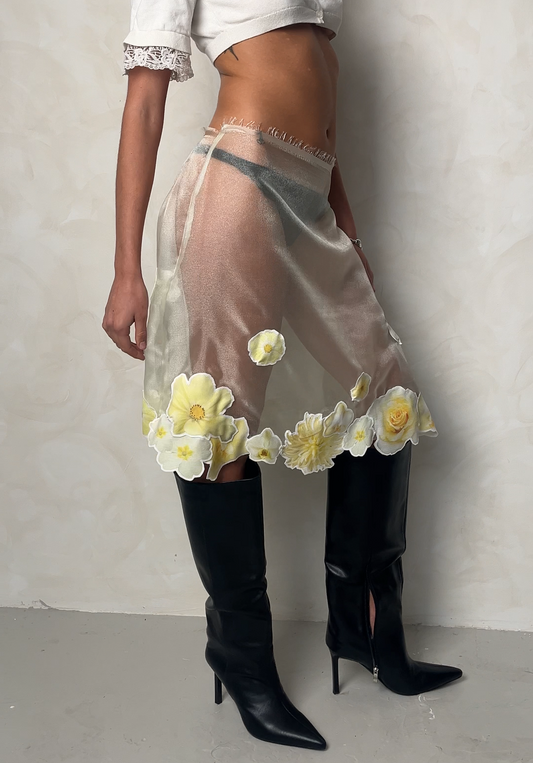 Butter yellow sheer slip