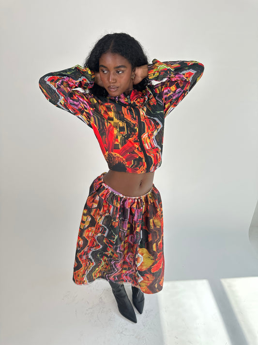 Saturna Jacket, Skirt, Set