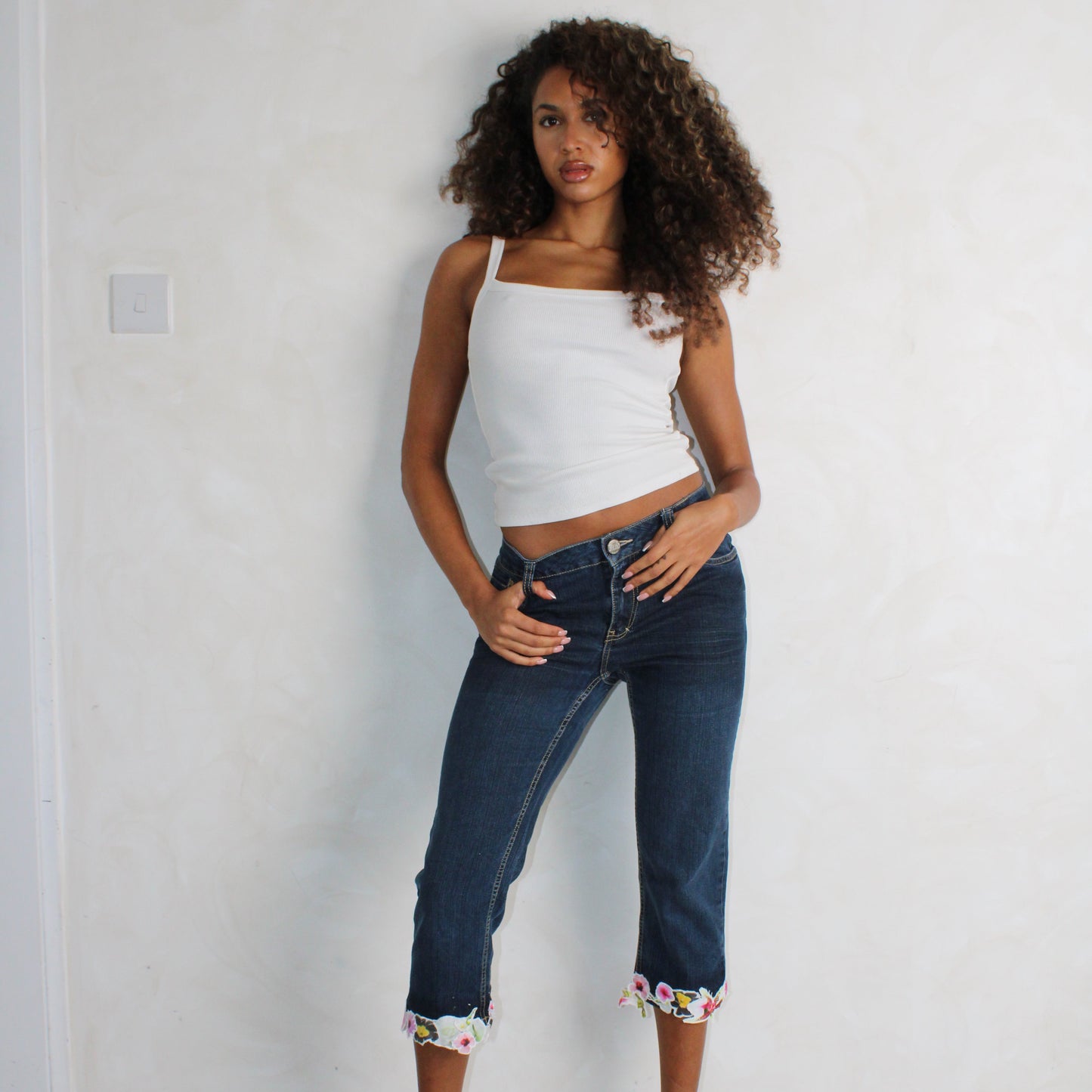 Micro Flower Capris