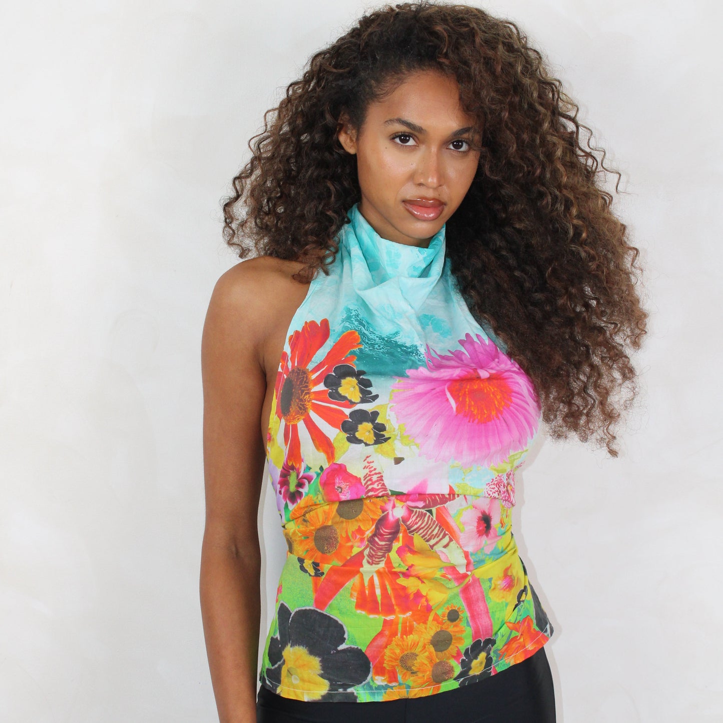Washed out Halter neck top