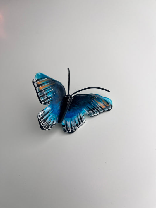 Blue butterfly ring
