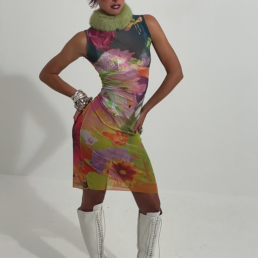 Jelly in Wonderland sheer midi dress