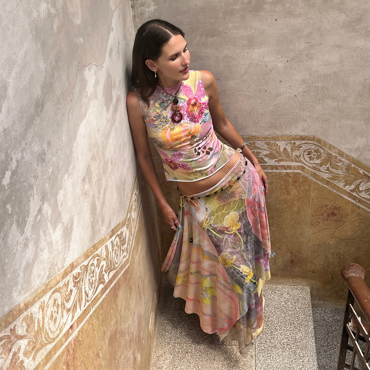Mosaic Waterfall skirt